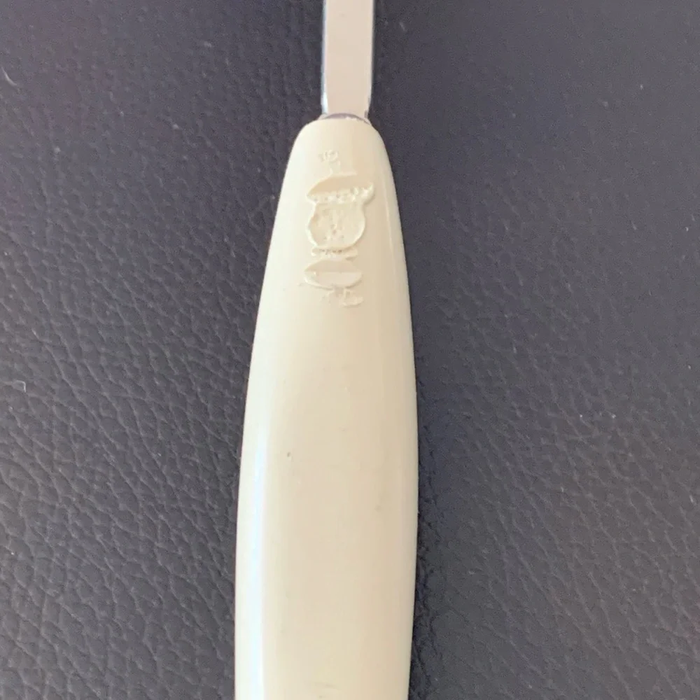 Vintage 13” Nylon 3 Slot Spatula w/ Hanging Hole MCM Two Tone Brown Tan